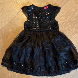Me Too Black Sequin Kids Formal Dress